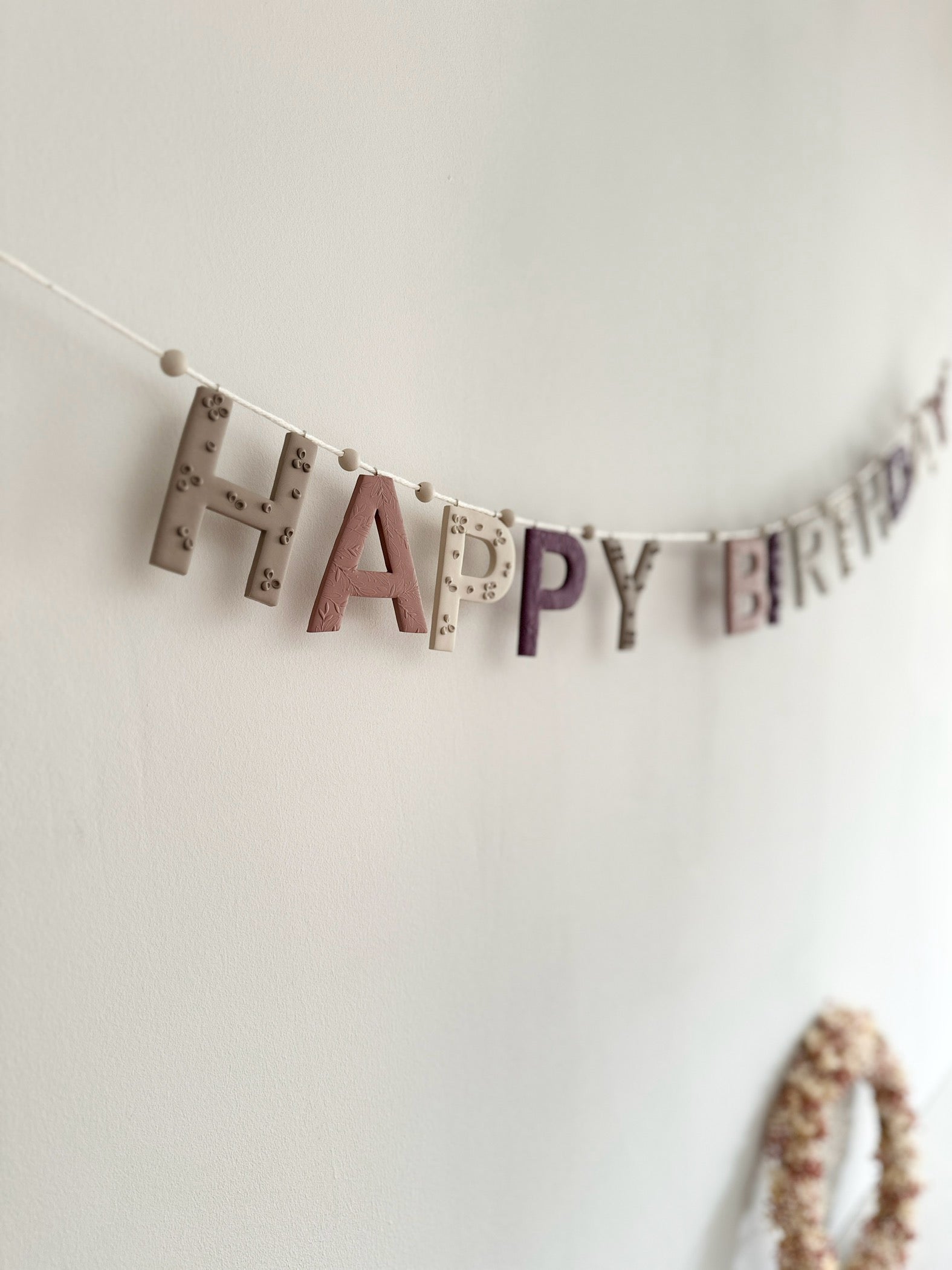 Happy Birthday Girlande - Blush