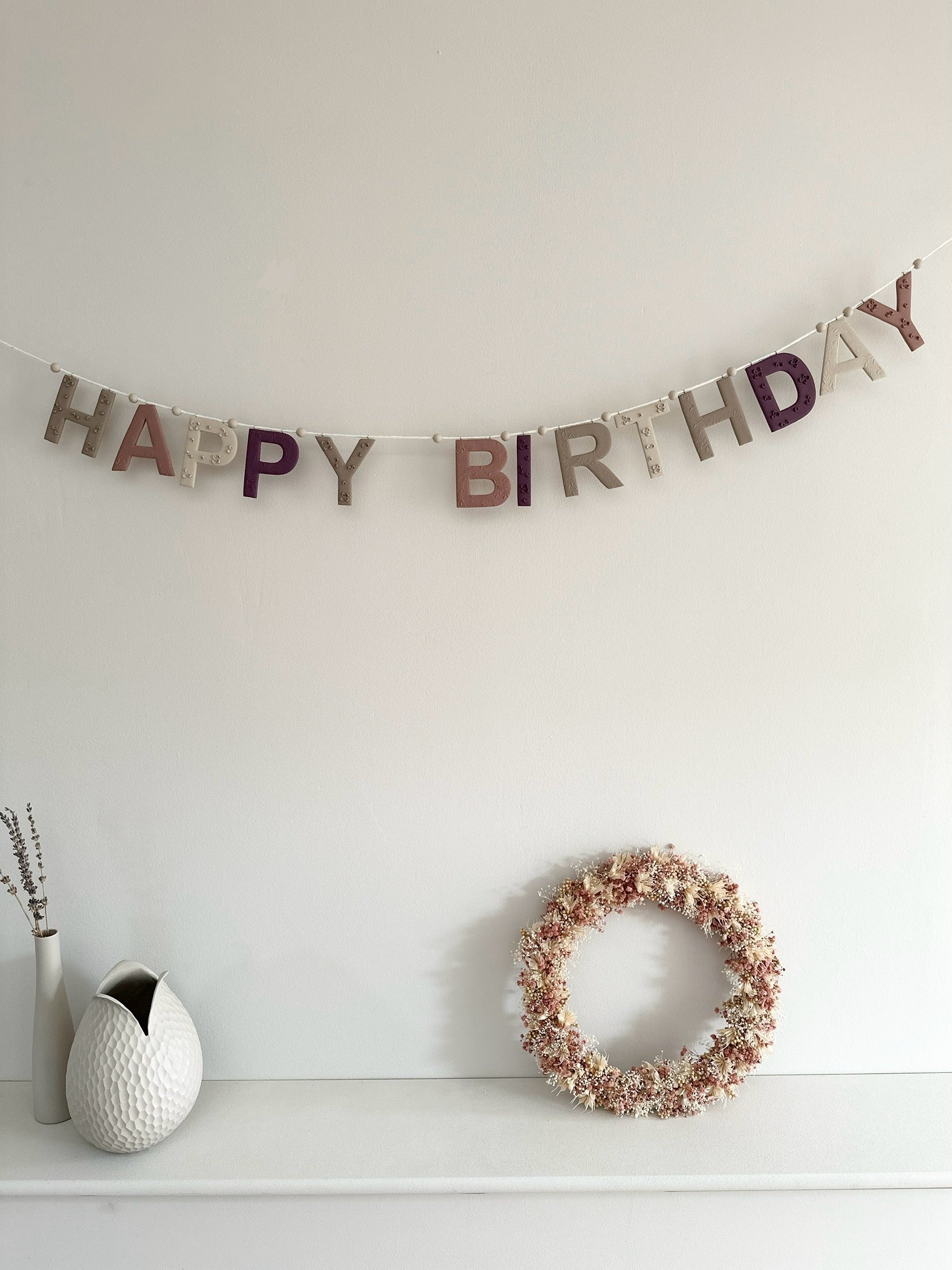 Happy Birthday Girlande - Blush