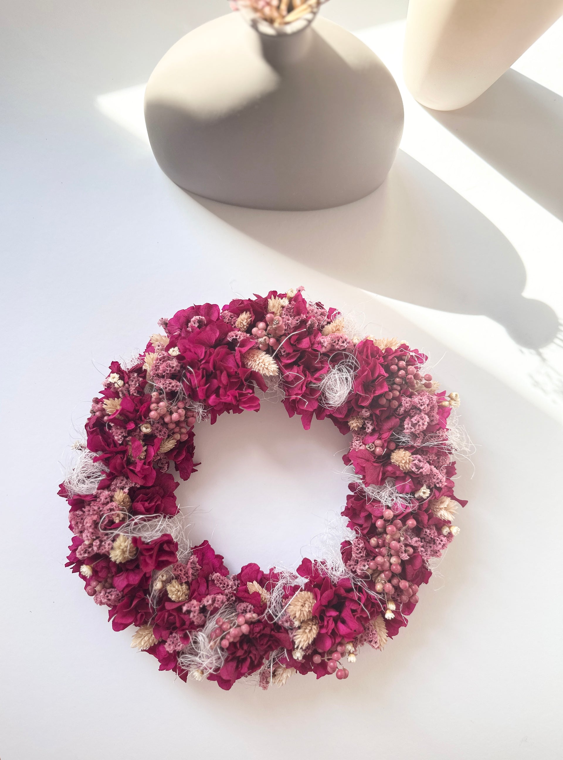 Trockenblumenkranz Kimy - 28 cm