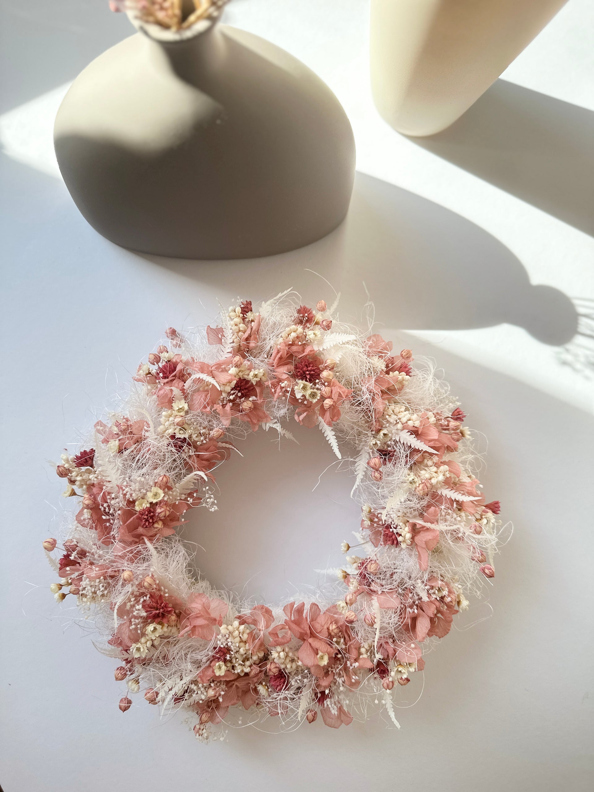 Trockenblumenkranz Runa - 27 cm
